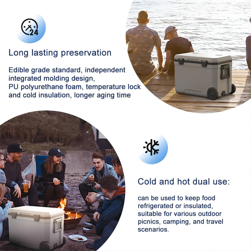 48 Quart Portable Camping Cooler Box