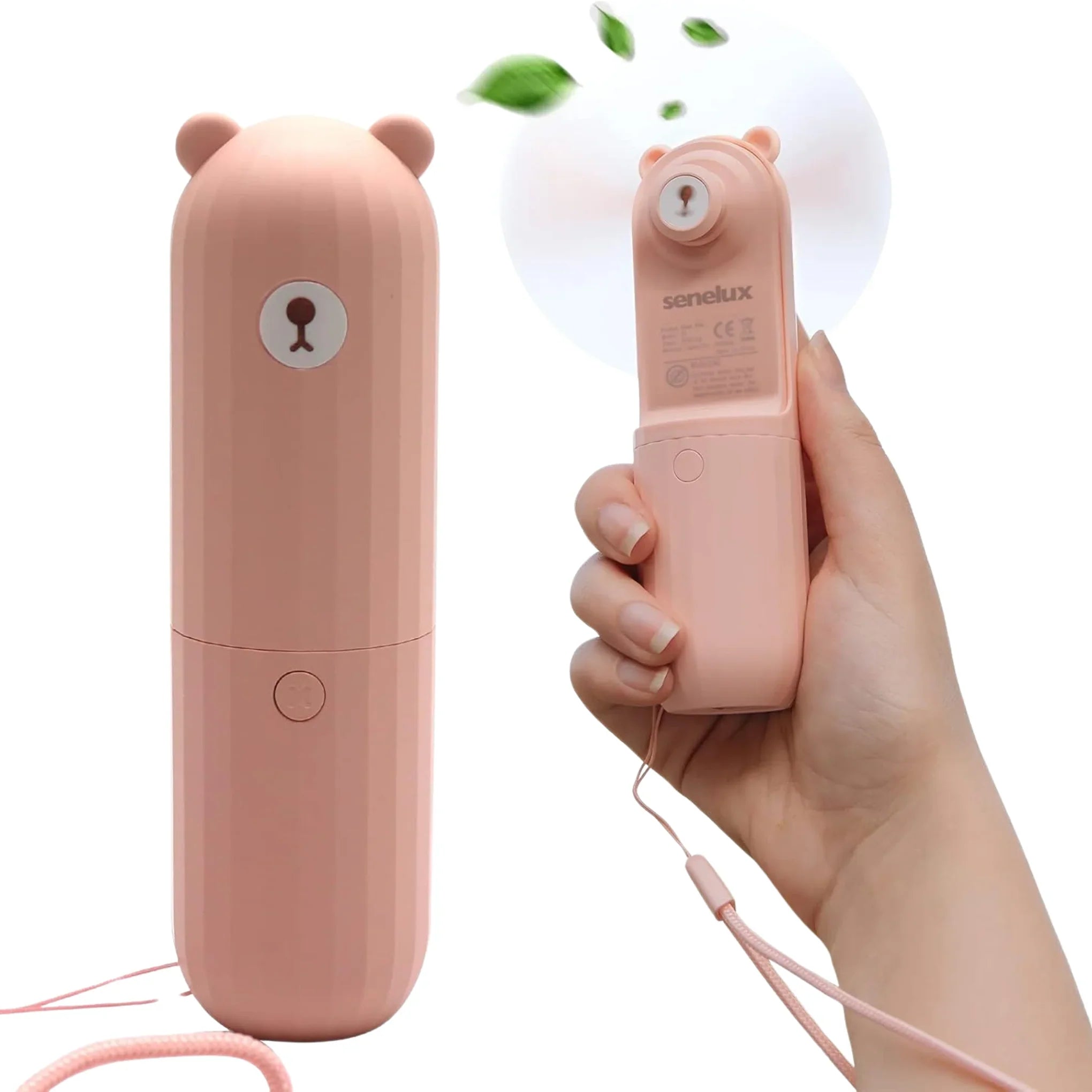 Rechargeable Hand Held Pocket Fan for Personal Cooling with Medium and High Fan Speeds and Optional Portable Power Bank-5