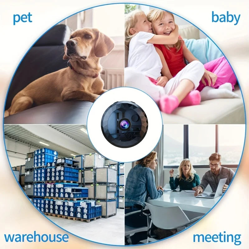 Mini Wifi Wireless Security Camera Night Vision (1080P Hd)