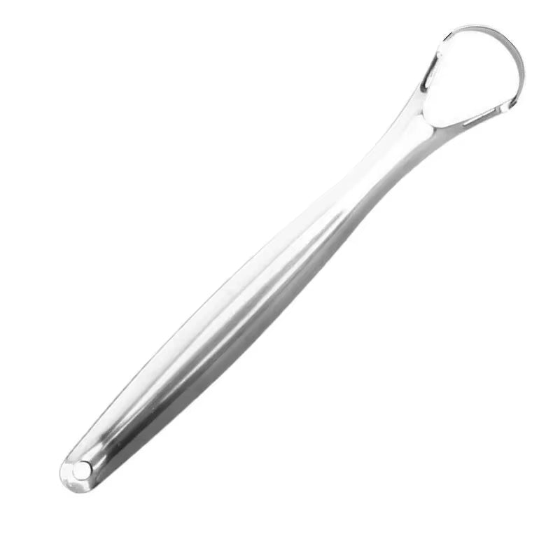 Stainless Steel Tongue 1Pc Scraper Tongue Coating Cleaner Tonguecoating Brush Cleaning Tongue Coating Removing Bad Breath Oralca