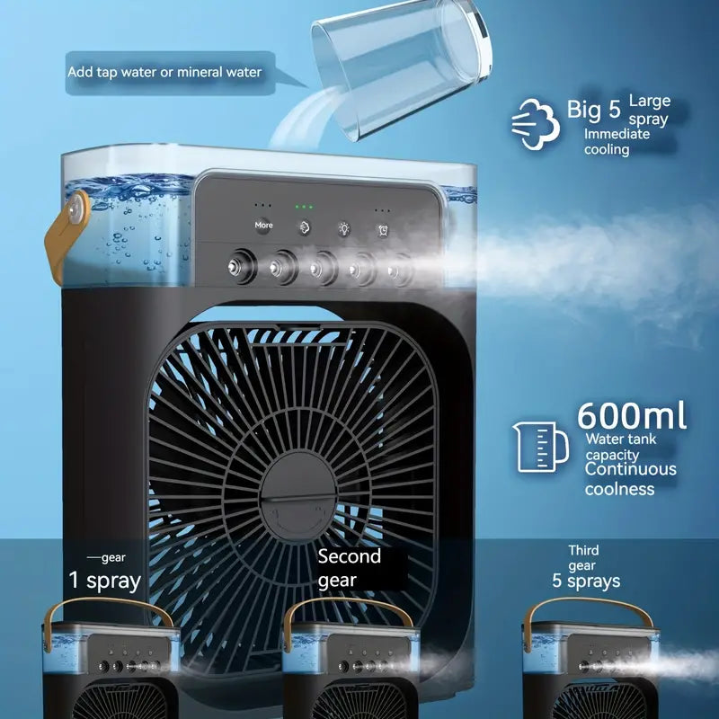 Portable Humidifier Fan AIr Conditioner Household Small Air Cooler